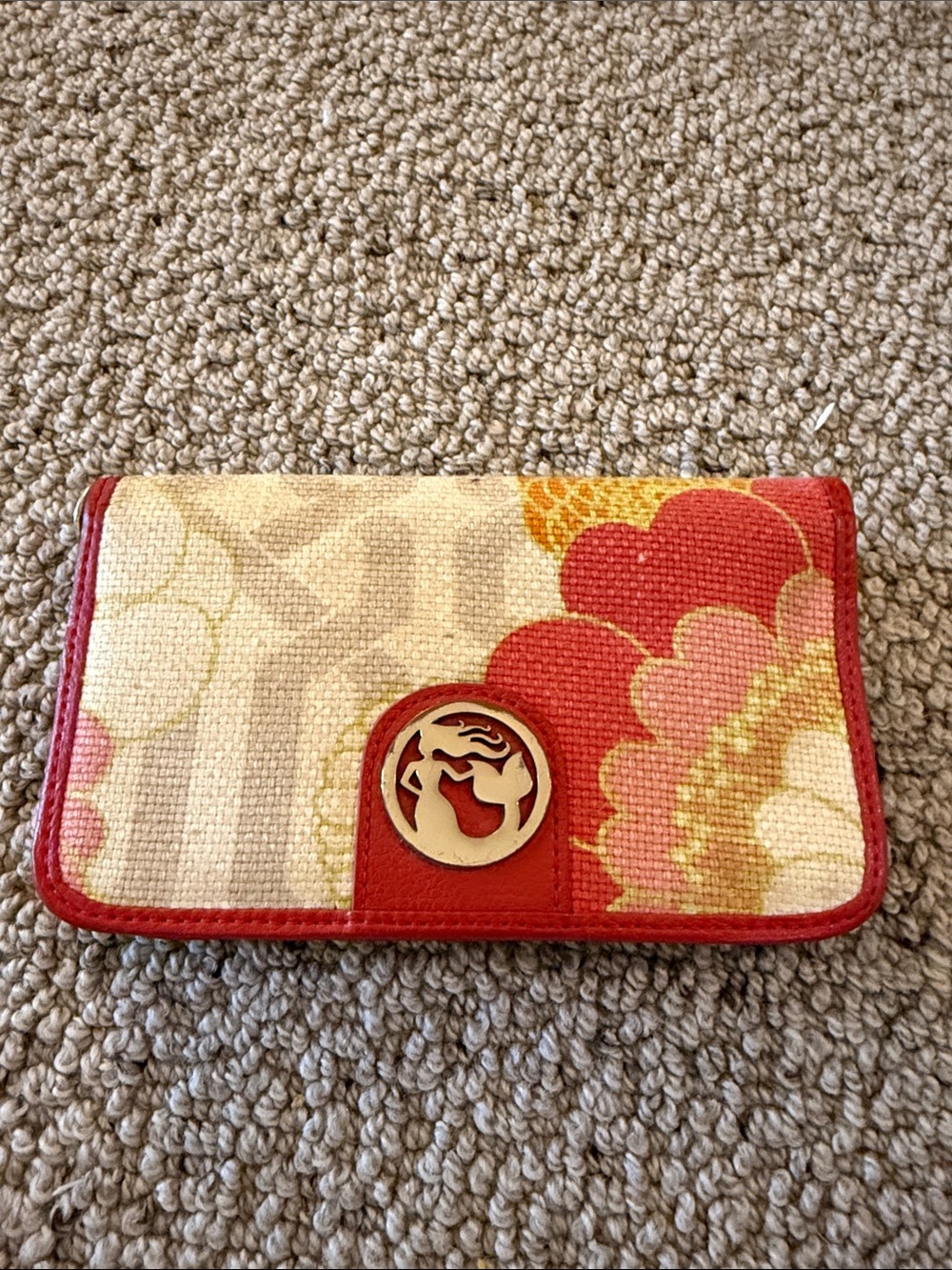Spartina Coral Floral Wallet